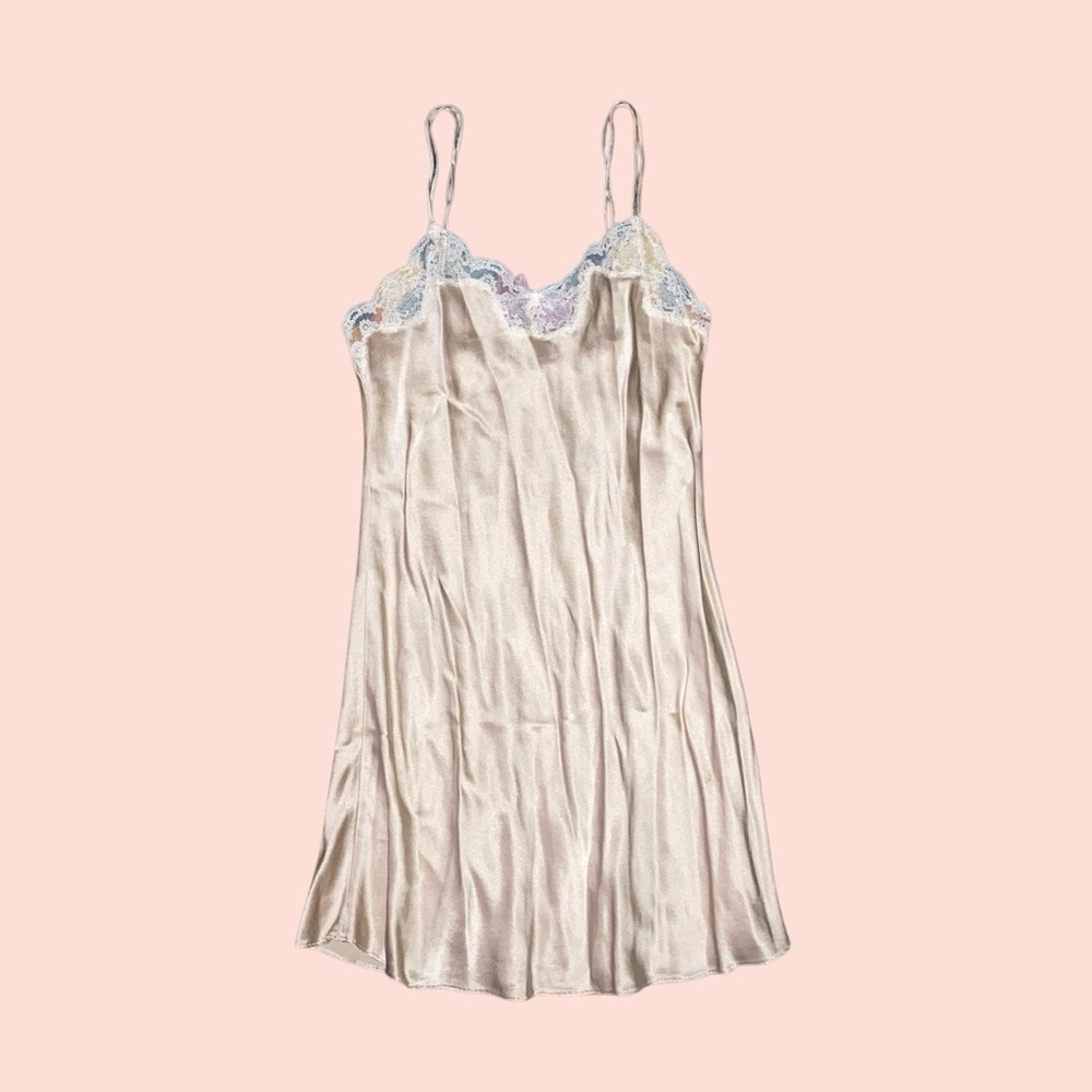 Tan Silk Slip
